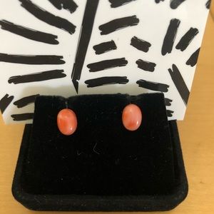 Coral Stud Earrings